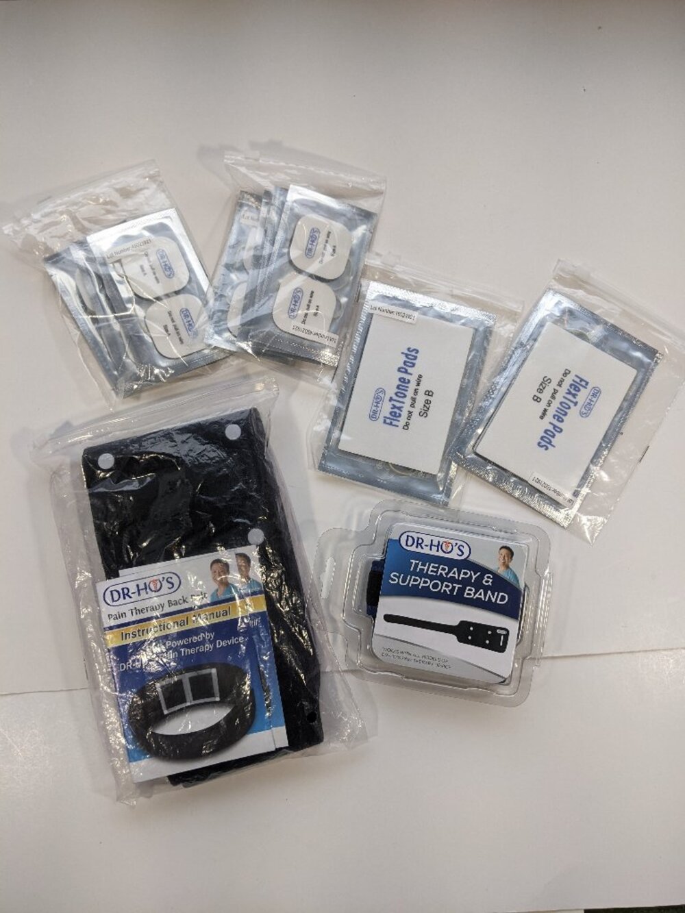 Dr Ho Lot - Pain Therapy Back Belt, Support Band, A & B Pads - BRAND NEW